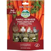 Oxbow Simple Rewards Guinea Pig &amp; Rabbit Treats, Carrot &amp; Dill, Baked, 3 oz | Timothy Hay, Bunny Treats, Hamster Treats, Chinchilla, Guinea Pig Snack, Rabbit Enrichment, Rabbit Accessories, Essentials