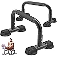 Dolibest Pushup Stand, Parallettes Bars Pressup Handstand Calisthenics Equipment for L-Sit/Dip Bar/Body Building/Strength Training Equipment/Home Gym Floor Workout Fitness Exercise