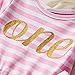 NNJXD Girl Shinny Stripe Baby Girl Long Sleeve Printed Tutu Dress Light Pink 10-12 Months