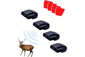 4Pcs Deer Whistles for Car Dual Construction Black