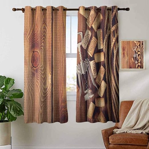 Amazon Com Modern Farmhouse Country Curtains Winery Wine Corks
