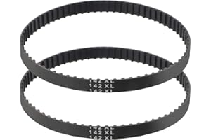 TOPPROS 142XL SeriesWidth 3/8 inch 71Teeth 5.08mm Pitch Industrial Timing Belt，Pack of 2