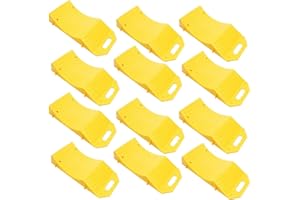 VaygWay Car Tire Saver Ramps – 12 Pack Tire Ramps for Storage – Portable Highly Visible Yellow Tire Cradle Vehicle Travel Ramps for Storage - Flat Spot and Flat Tire Prevention -Vehicle Tire Ramp
