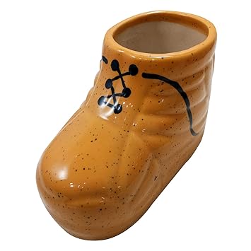 Buy India Meets India Khurja Pottery Flower Vase Shoe Shape