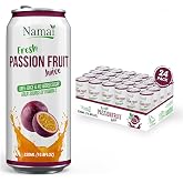 Namai 100% Pure Passion Fruit Juice, No Added Sugar, 24-Pack | No Preservatives, Never From Concentrate, 1 Ingredient Only: Passion Fruit Juice