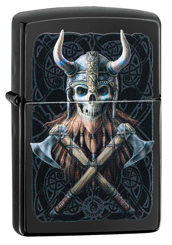 Zippo - Windproof Lighter, Anne Stokes, Highly Polished Black, Colour Image, Refillable, Reusable, Windproof Design, Gift Box, Made in the USA