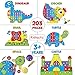 Kidtastic Building Board Drill Set STEM Toys for 4 Years Old, Screw Puzzle Peg with Real Drill, Tinker Toys for Boys and Girls, Build, Tweak & Tinker, 3D Puzzle Toy and Toddler Peg Board Set