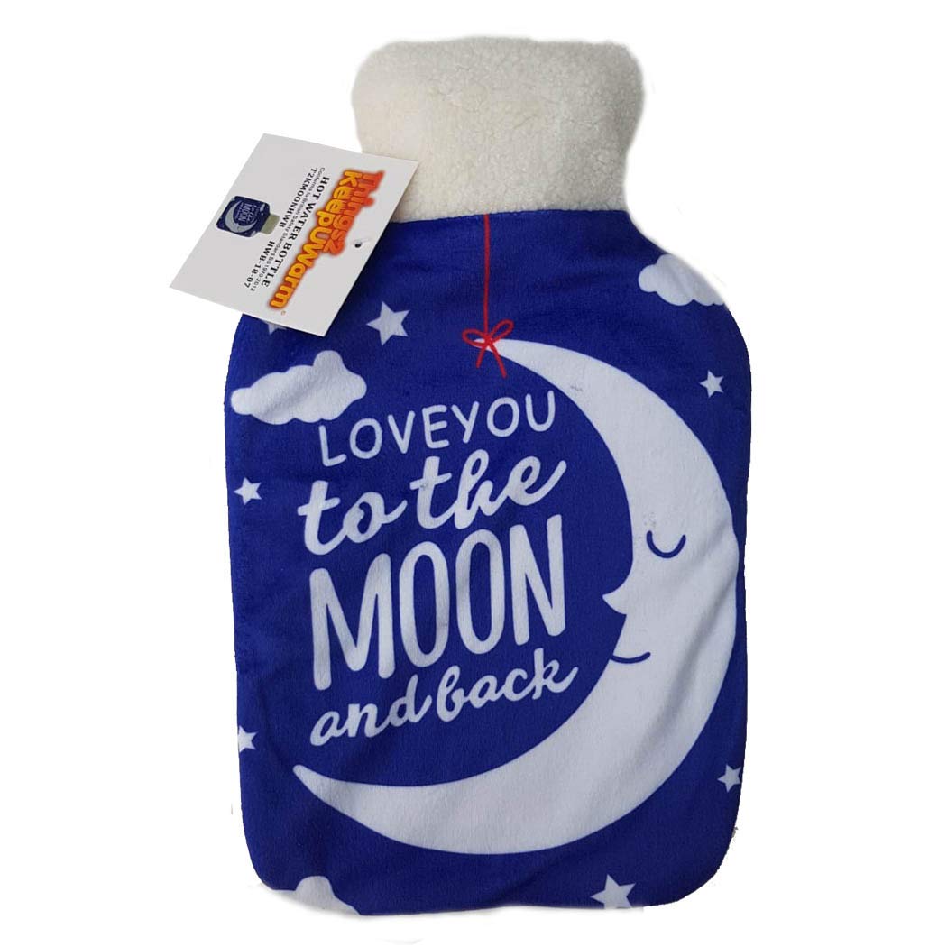 Amazing Health Cute Seasonal Winter Novelty Hot Water Bottles (Printed Moon)