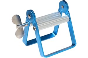 AFXGUSD Toothpaste, Paint Tube, Compact Wringer, Facial Cleanser, Extruder, Roller for Hair Salon and Home, Blue