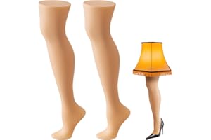 AceOrbit 2 Pcs Female Mannequin Legs Commercial Standing Legs Sock and Hosiery Display 25.6" Tall for Christmas Leg Lamp
