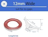 Zayejod 6M PVC Quadrant Trim Self Adhesive Beading 12mmx6mm Wall Corner Edging view 2