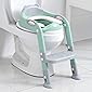 Potty Training Seat Boys Girls,Toddlers Potty Seat Toilet Chair, Kids Toilet Training Seat with Step Stool Ladder (Gray…