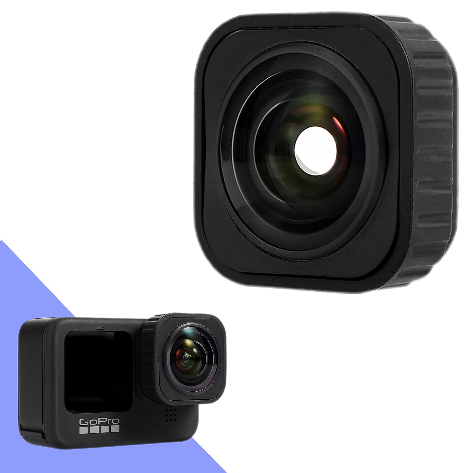 Max Lens mod Compatible with GoPro HERO9 Black -with Anti Slip Design