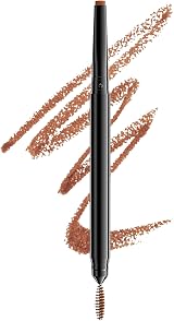 NYX Precision Brow Pencil Dual End Auburn Charcoal Flat Tip Spoolie Vegan