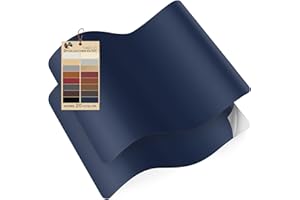 YAFLC Self Adhesive Leather Repair Patch Tape, 8.3×11 inch Vinyl Leather Repair Kit for Furniture, Car Seat, Chairs, Couch, Sofa, Jacket Dark Blue