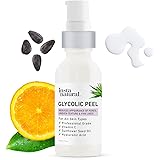 Glycolic Acid Facial Peel - With Vitamin C, Hyaluronic Acid - Best Treatment to Exfoliate Deep, Minimize Pores, Reduce Breako