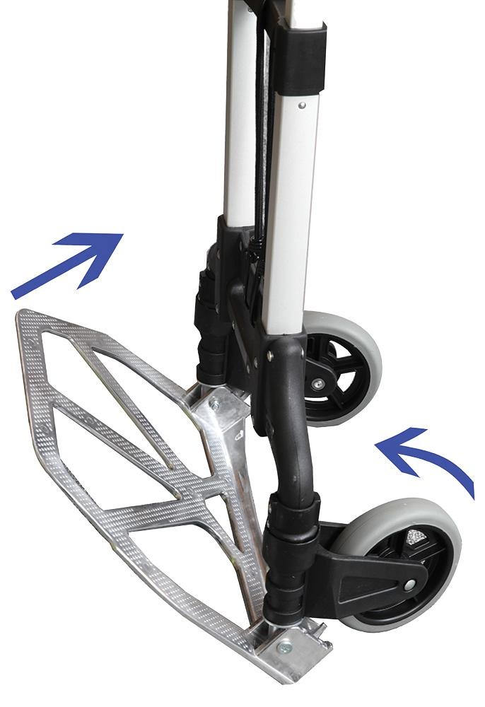 DURATOOL D01950 Lightweight Folding Sack Truck, 68kg, Silver, Up to 68kg - Image 5