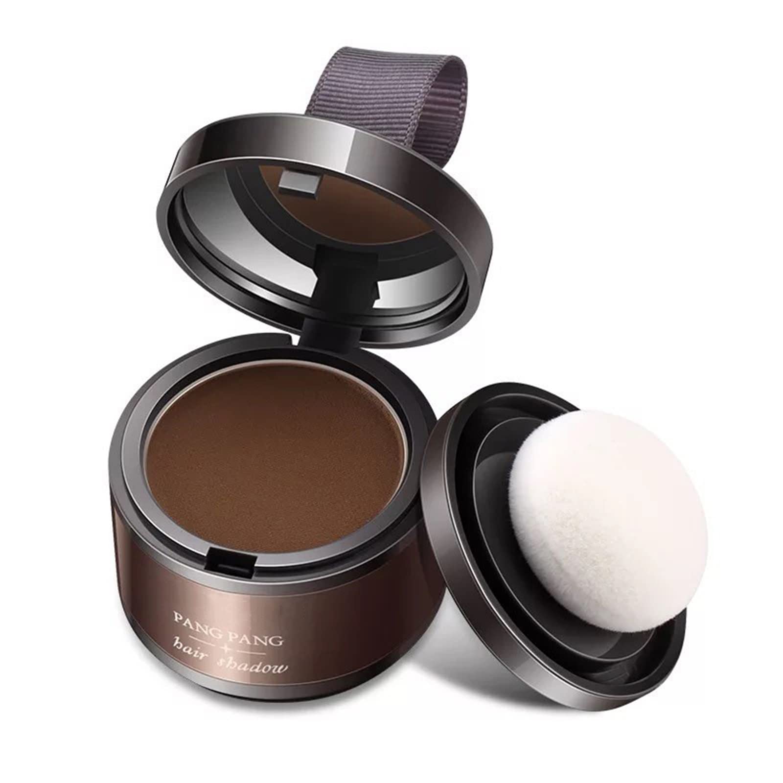 ANMANSY Hairline Powder Magical Instantly Hair Line Shadow Quick Cover Hair Root Concealer with Puff Touch, Root Cover Up for Thinning Hair, Waterproof, Non-sticky (Dark Brown)
