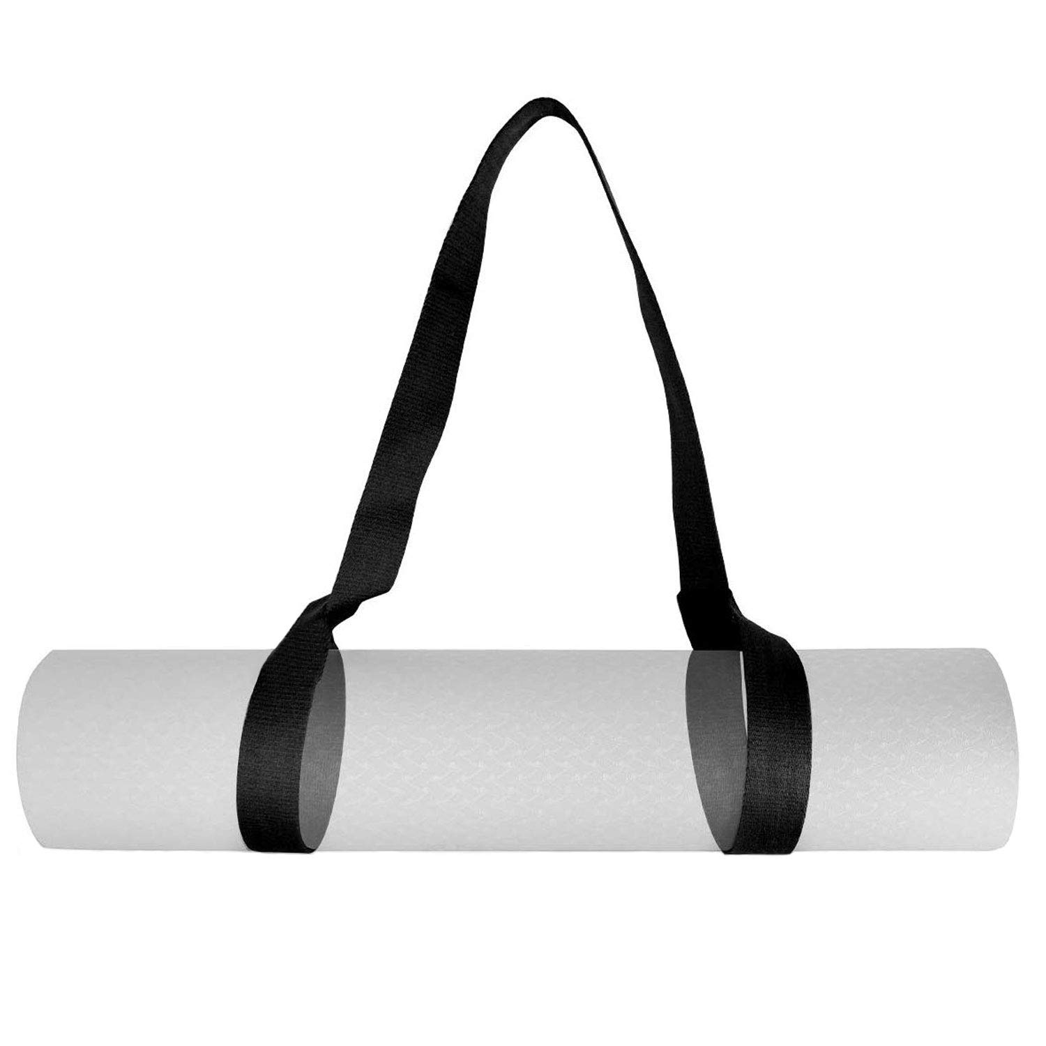 Strauss Yoga Mat Strap Black For Gym Workout And Yoga Exercise With 6mm Thickness Anti Slip Yoga Mat For Men Women Fitness Amazon In Sports Fitness Outdoors