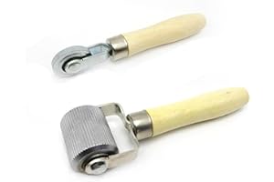 2 PCS Car Sound Deadening Rollers, Wooden Handle Tire Patch Roller, Seam Roller for Car Sound Deadener Interior Accessories