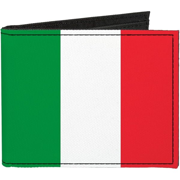 Buckle-Down Iraq Flag Bi-fold Wallet - Canvas Men's Wallet With ID Window & Card Slots