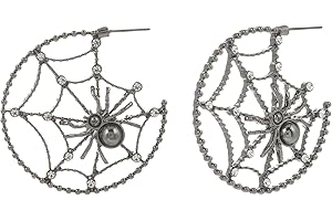 Madison Tyler Halloween Earrings for Women | Skeleton | Skull | Ghost | Pumpkin | Spider web | Wizard hat | Trick or Treat | Halloween Dangle Earrings Gift