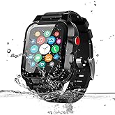 MIZUSUPI for Waterproof Apple Watch Case 42mm 45mm 44mm 41mm 40mm 38mm,IP68 Waterproof with Band and Screen Protector for Apple Watch Series 8 7 6 5 4 3 2 SE SE2, Full Body Rugged Protective Case