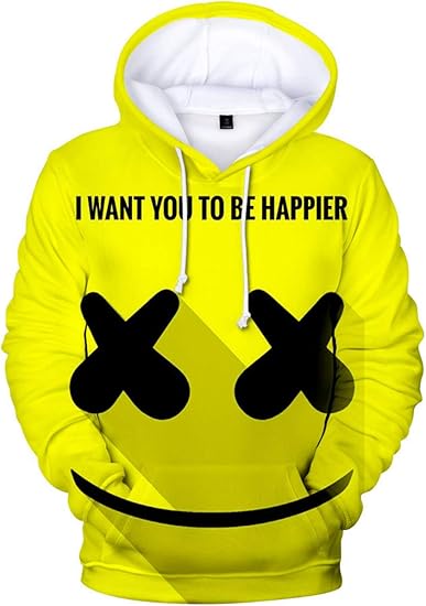 marshmello hoodie yellow