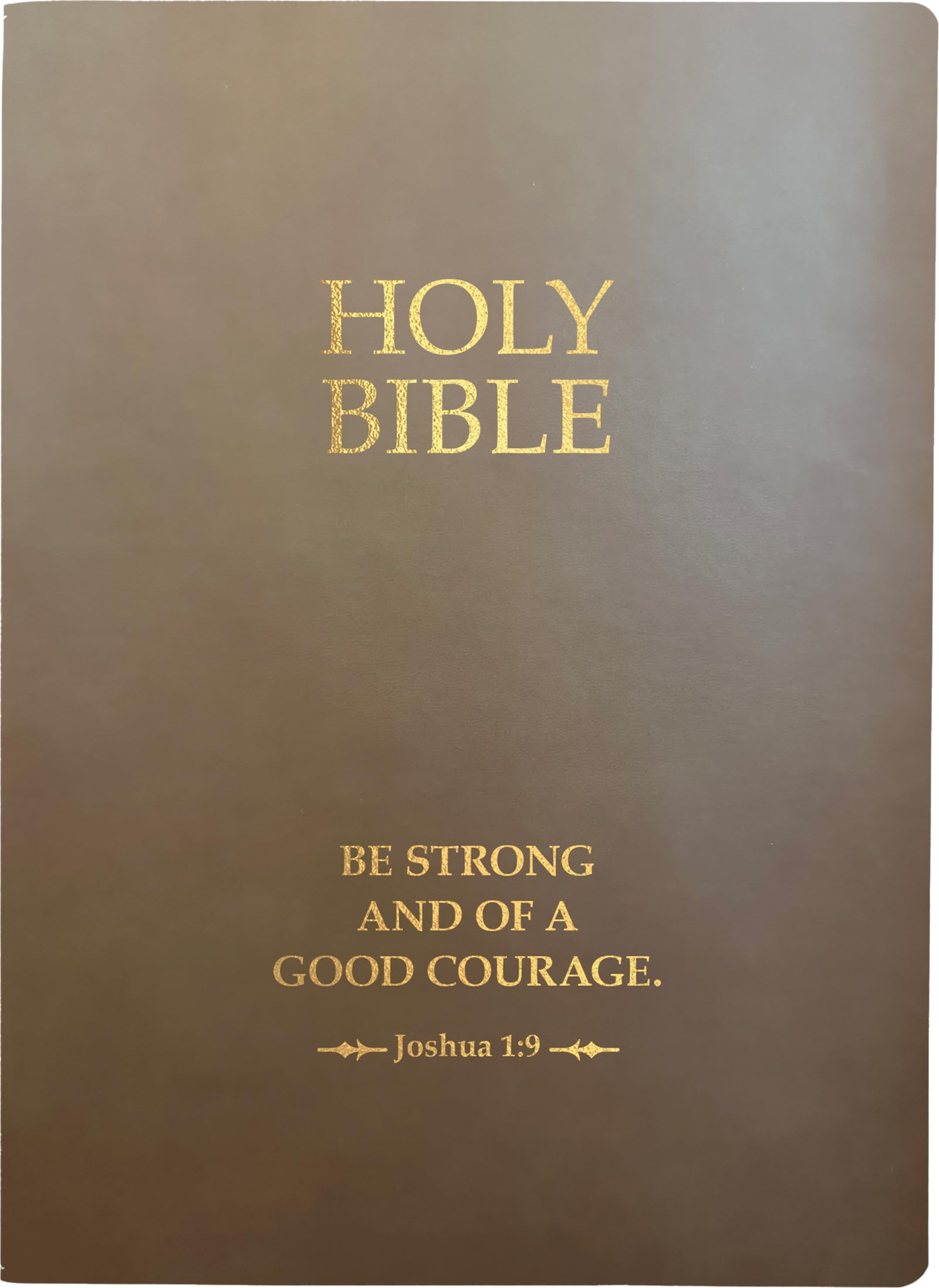 KJVER Holy Bible, Be Strong And Courageous Life Verse Edition, Large Print, Coffee Ultrasoft: (King James Version Easy Read, Red Letter, Brown, Joshua 1:9) (King James Version Easy Read Bible) Image KJVER Holy Bible, Be Strong And Courageous Life Verse Edition, Large Print, Coffee Ultrasoft: (King James Version Easy Read, Red Letter, Brown, Joshua 1:9) (King James Version Easy Read Bible) Image