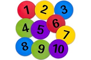 Vhxorrz Poly Spot Markers 9 inch Non-Slip Rubber Agility Markers Flat Field Cones Floor Dots for Football, Soccer, Basketball Training Markers, School Activities, Exercise Drills, Social Distancing