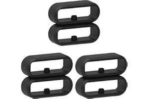 TURNWIN Fastener Ring Compatible for Garmin Vivoactive 6 5 3/venu sq/venu 2 plus/Forerunner 55 165 245 645 245/Fenix 7s Silicone Replacement Fastener Keeper Anti-Slip Holder Connector Security Loop Rings (6-pack)