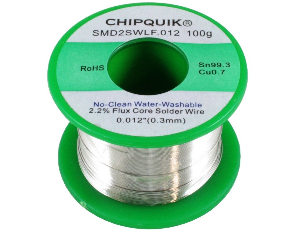 LF Solder Wire 99.3/0.7 Tin/Copper no-Clean .012 100g Ultra Thin