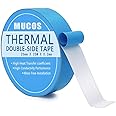 Thermal Tape, 20 mm x 25M x 0.2mm Double Side Adhesive Thermal Conductive Tape for Heatsink, LED,IGBT, IC Chip, Computer CPU, GPU, Modules, Electrically Insulated
