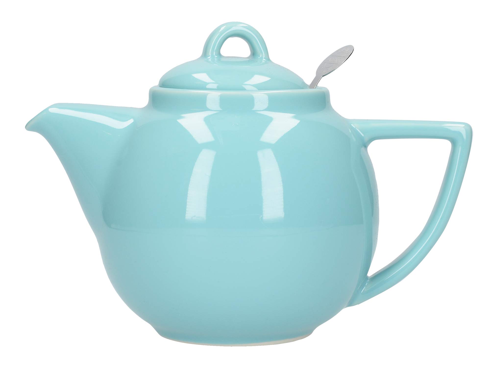 London Pottery Geo Filter Infuser Teapot, Ceramic, Aqua, 2 Cup (650 ml) โ image 1