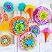SUPLA 16 Pcs Fiesta Paper Flowers Pom Poms Flowers Tissue Pom Poms Fiesta Flower Tissue Centerpieces for Mexican Rainbow Theme Party Fiesta Cinco De Mayo Party Frida Kahlo Party Decoration