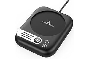 ISUMER Mug Warmer, Coffee Mug Warmer with 3 Temperature Settings, Coffee Warmer for Desk with Auto Shut Off, Coffee Cup Warmer with Digital Display, Smart Cup Warmer for Coffee/Milk/Tea/Beverage/Chocolate