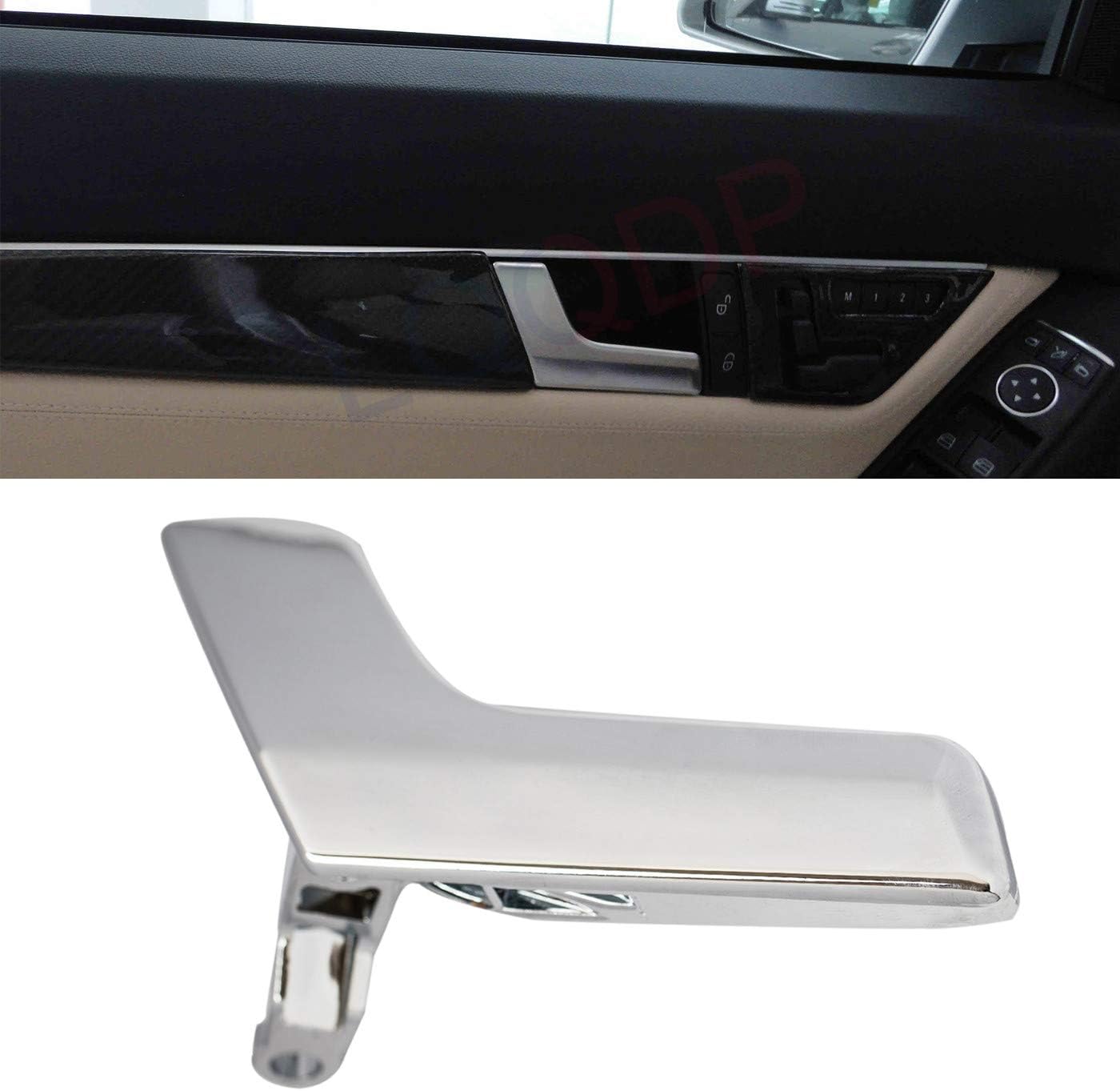 LQQDP New 1pcs Chrome Interior Door Handle Kit for Driver Left Side (Front or Rear