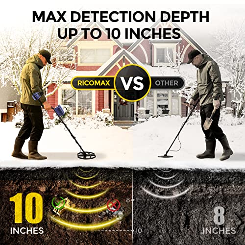 RM RICOMAX Metal Detector for Adult, Higher Accuracy 10