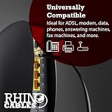 rhinocables RJ11 to RJ45 Cable Ethernet Patch Lead 3m Black view 2