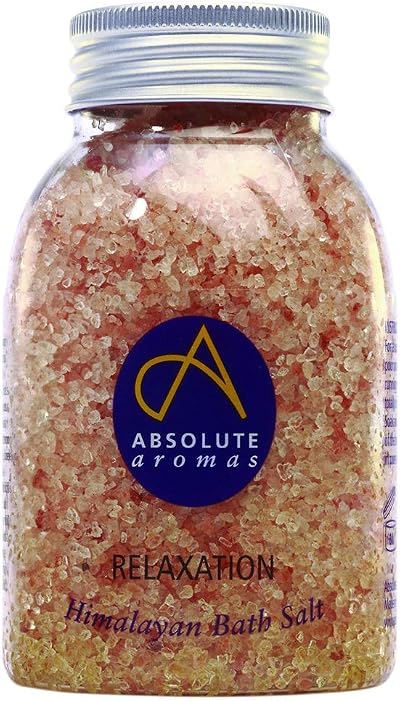 Absolute Aromas Relaxation Bath Salts 290g Himalayan Pink Salt Bergamot Lavender
