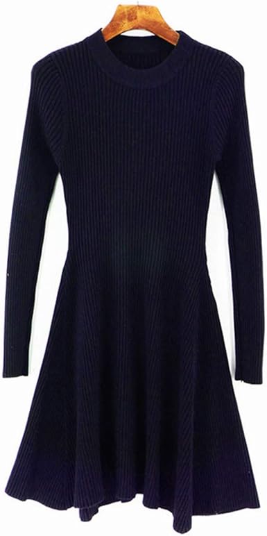 womens navy sweater dress