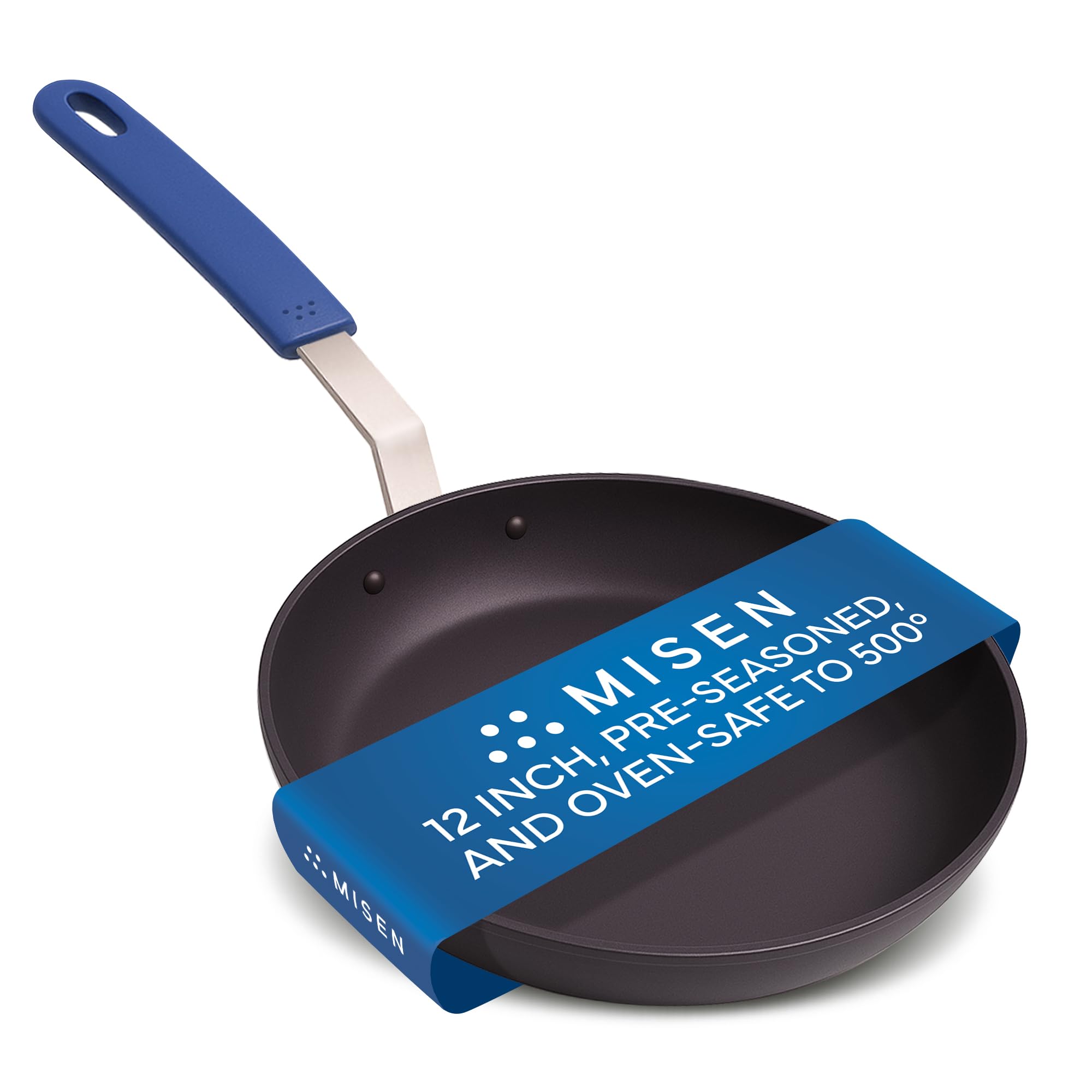 Photo 1 of Misen 12 Inch Pre-Seasoned Carbon Steel Fry Pan – Lightweight, Even Heating, Heat Retention – Oven Safe to 500°F – Ideal for Searing, Sautéing, and Frying – Versatile Durable, Easy to Clean