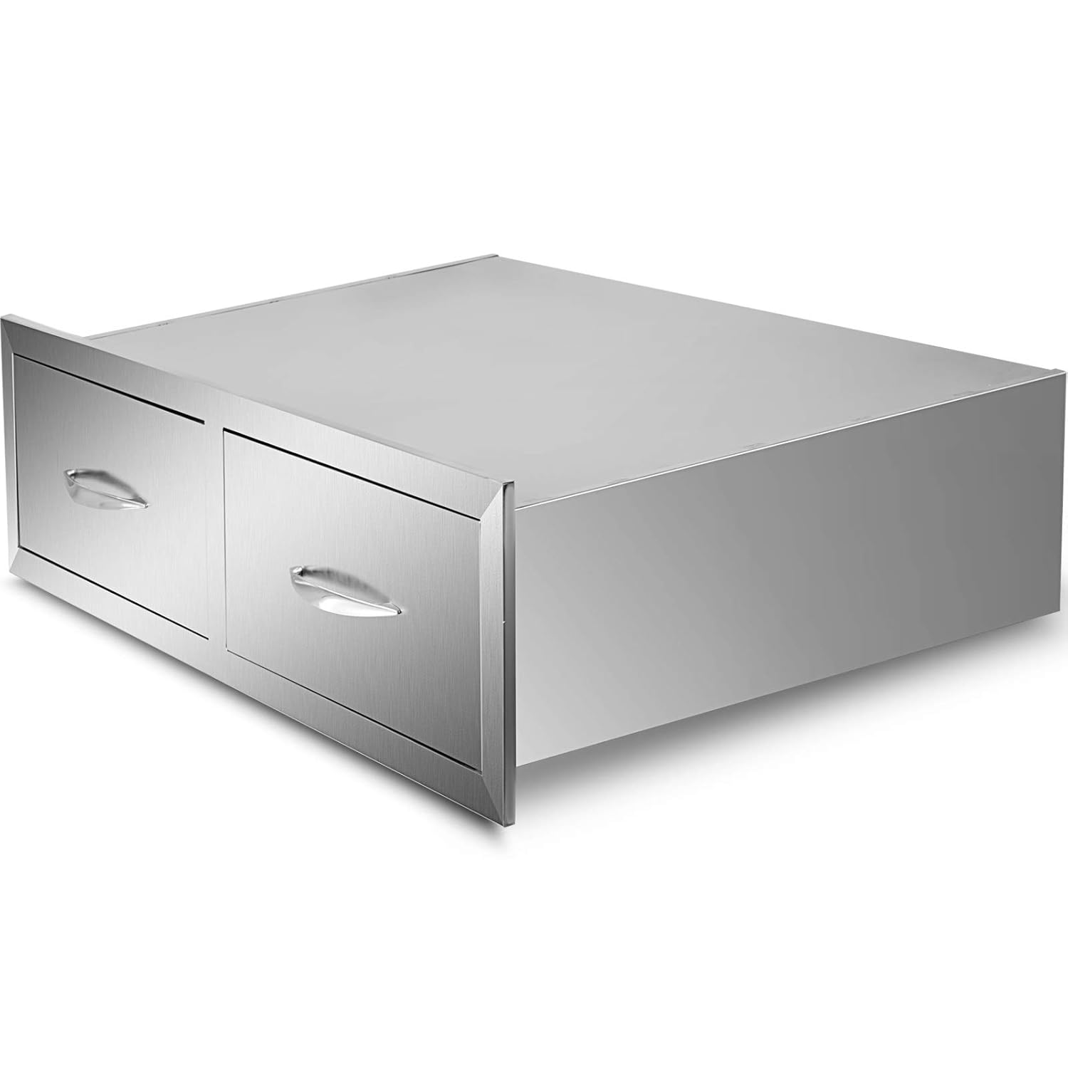 Patio Lawn Garden Mophorn Outdoor Kitchen Drawers Stainless Steel 39x9 8x20 Inch Bbq Drawer With Chrome Handle For Outdoor Kitchen Outdoor Kitchen Storage