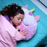 Happy Nappers Rainbow Unicorn Kids Sleeping Bag & Plush Toy - Ages 3-6 view 5