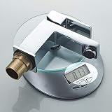 Luckyhome Square Basin Mixer Tap Chrome Brass Single Lever with Pop Up Waste G view 5