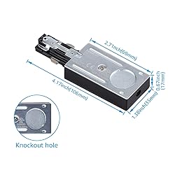 LEONLITE H Track Live End Feed Connector, H Type