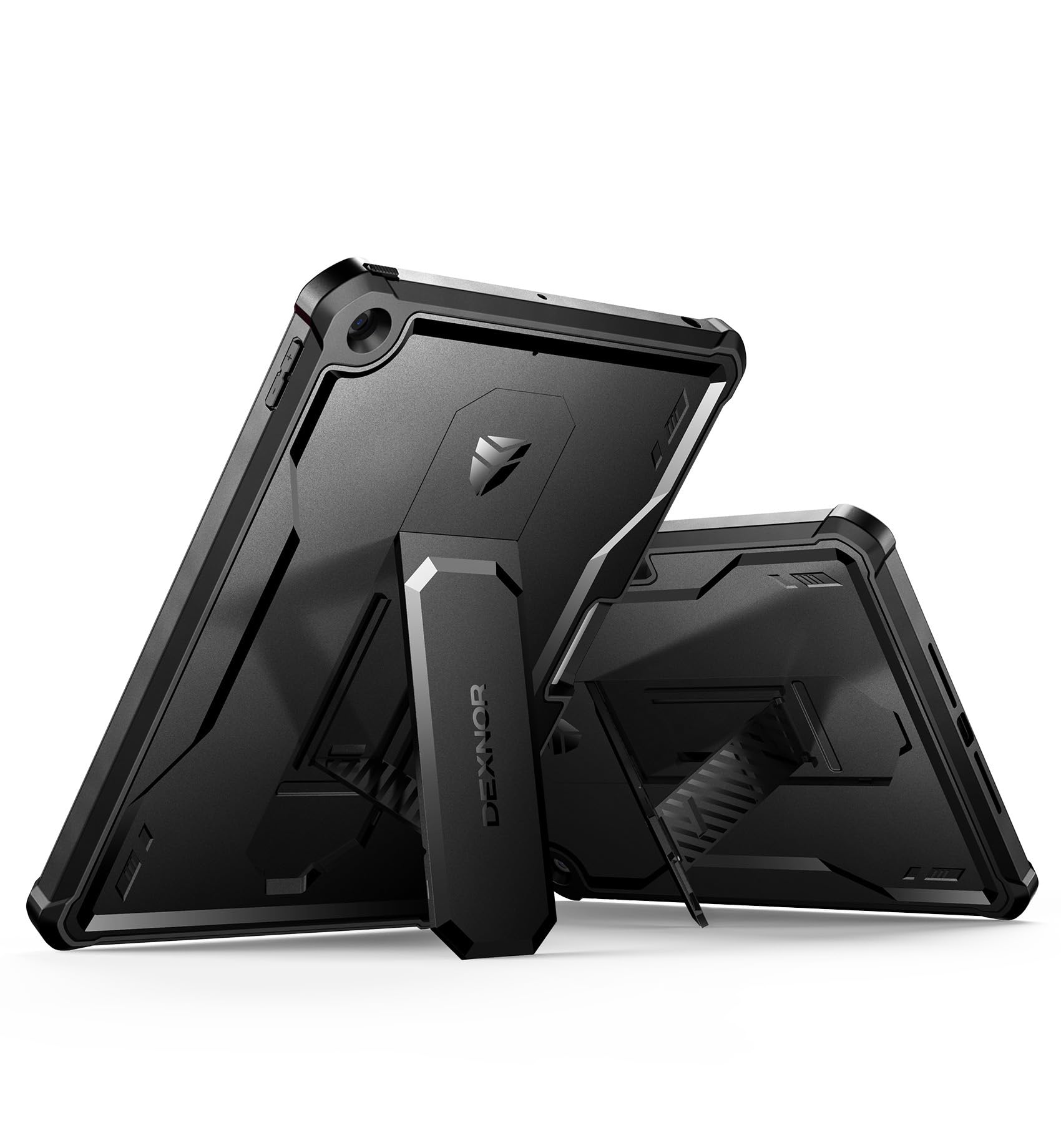 DEXNOR Case for iPad 7/8/9th Generation (2019/2020/2021 Release), 360 Protective full body Case with Built-in Screen Protector Bumper Case for iPad 10.2 inch(7/8/9th) - Black — image 1