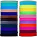 69 Pcs Multicolored Hair Ties Bulk 3mm Elastic Bands No Metal Elastics Soft Ponytail Ties Holders for Hair Women Men