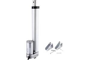 Homend DC12V 8inch Stroke Linear Actuator with Mounting Bracket 900N(225lbs) Maximum Lift 10mm/s for Recliner TV Table Lift Massage Bed Electric Sofa Linear Actuator