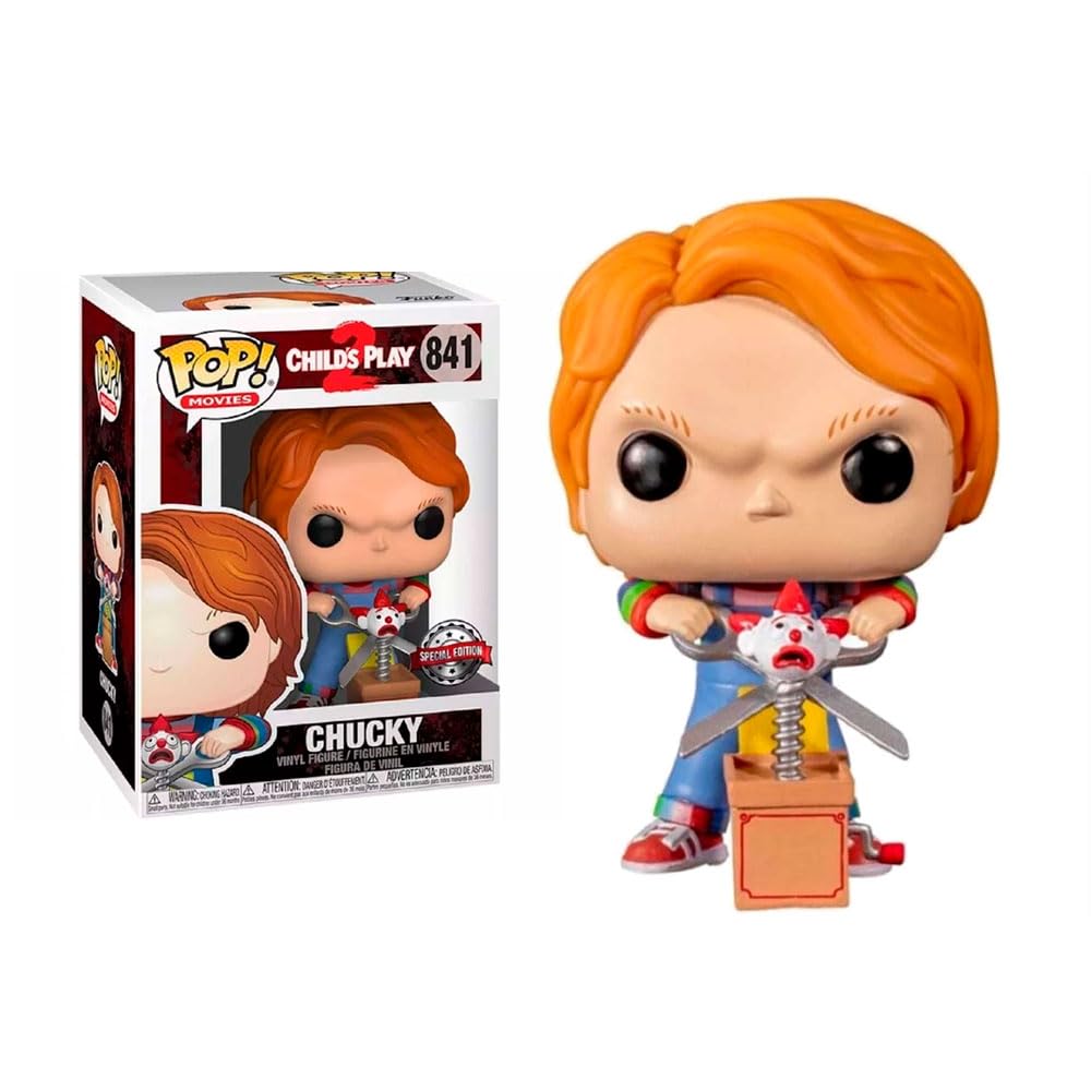 Funko Pop! 44836 Movies - Child's Play 2 - Chucky with Buddy & Scissors Exclusive #841